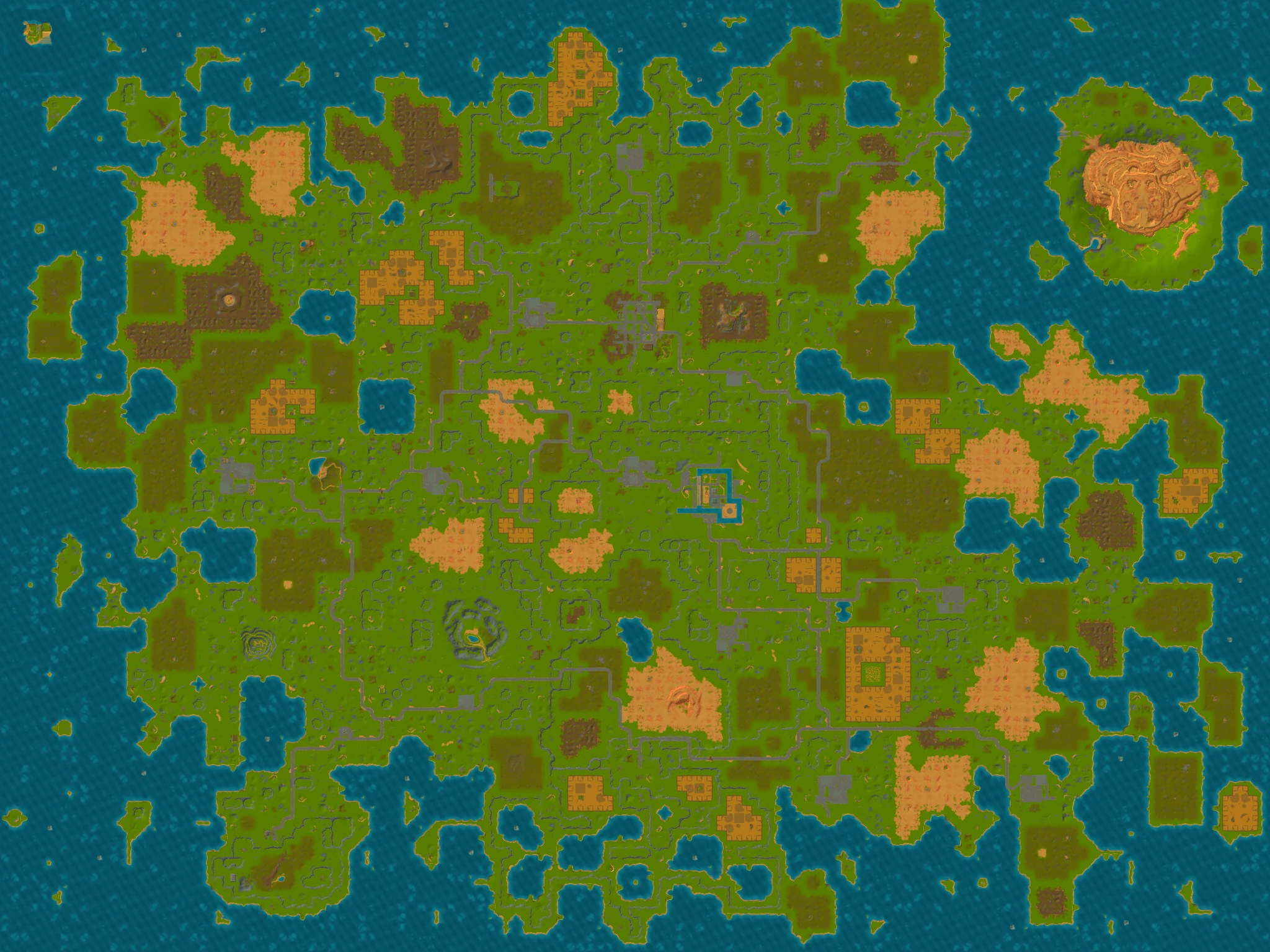 World atlas: Exact reference terrain loaded, seed 151054709
